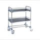 HF2096b Instrument Trolley Stainless Steel with multiple shelves for organizing and storing medical instruments and tools.